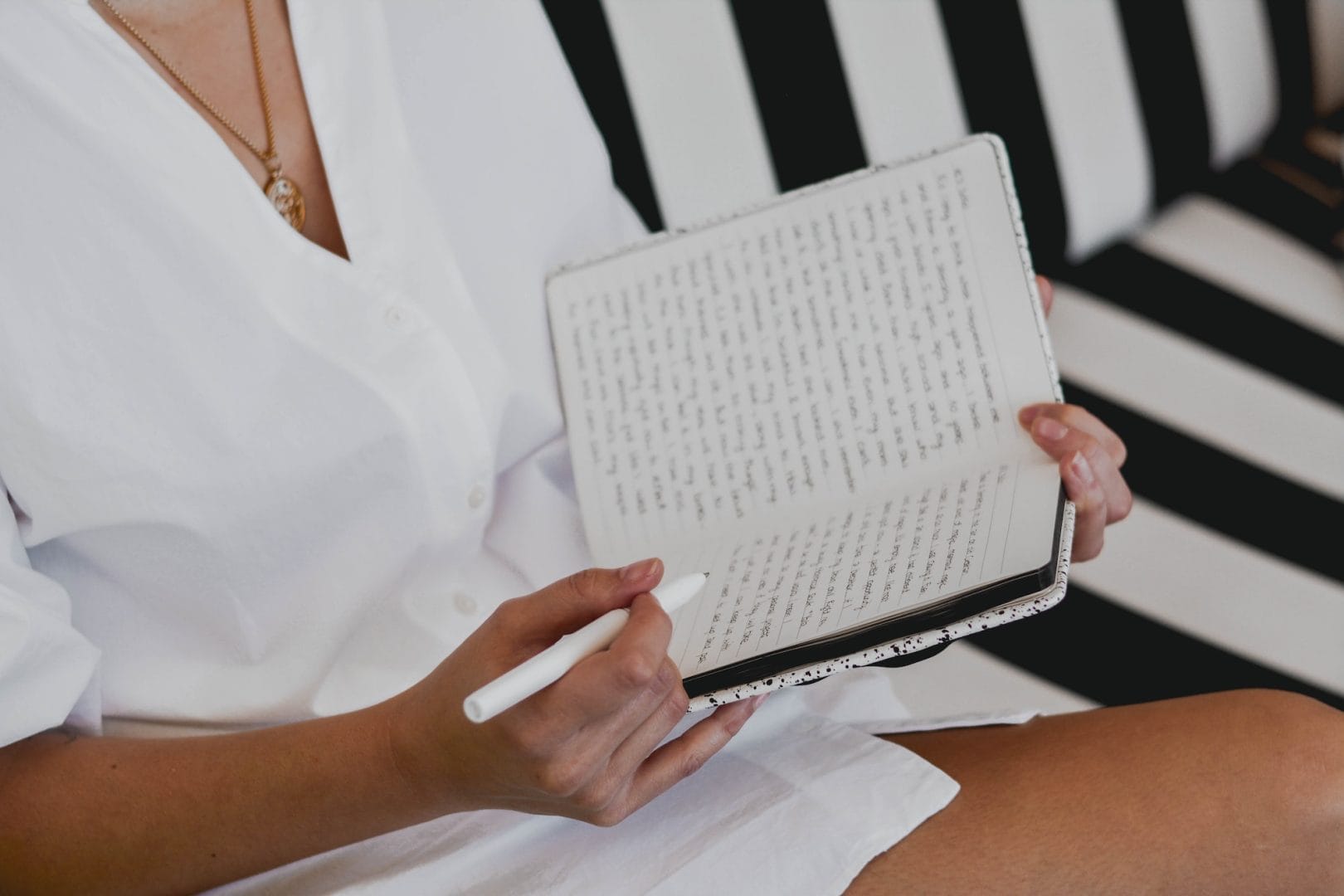 woman doing journaling
